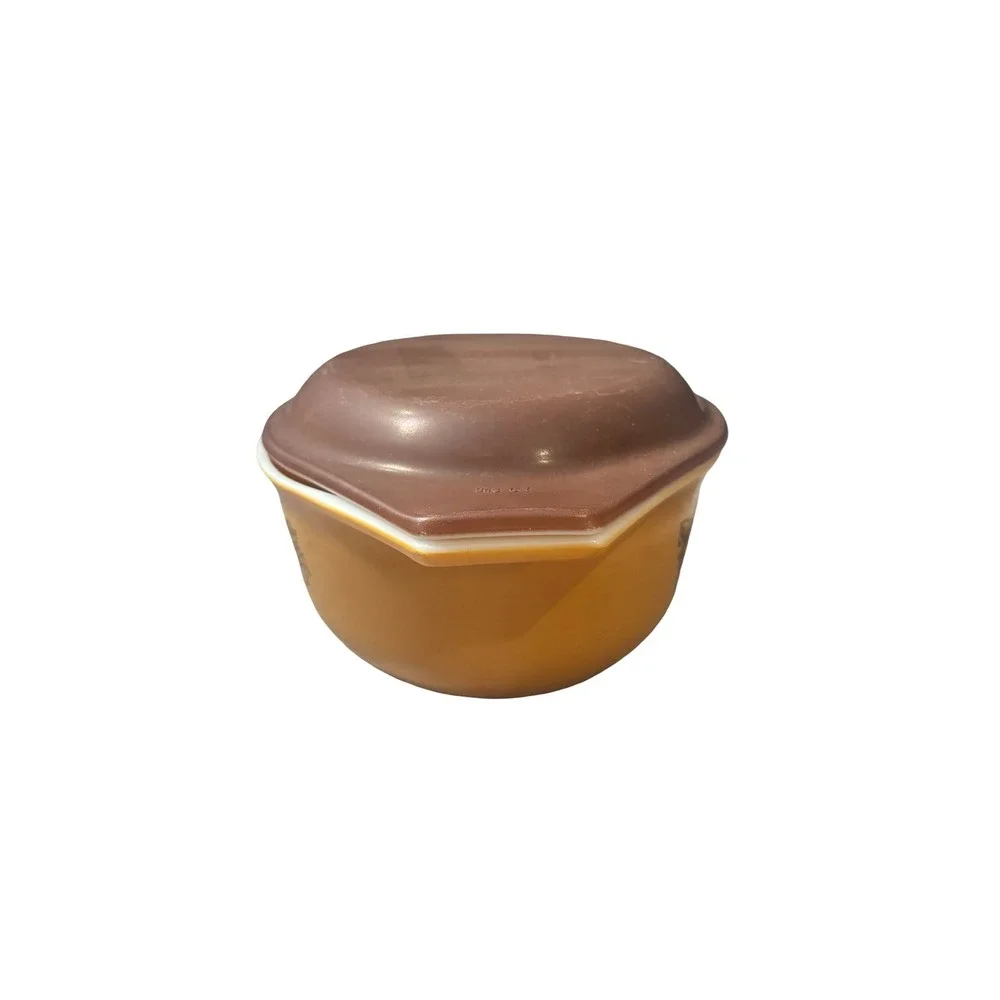 Vintage‎ Pyrex Autumn Harvest 1.5 Qt Casserole Dish 474-B with Lid Burnt Orange